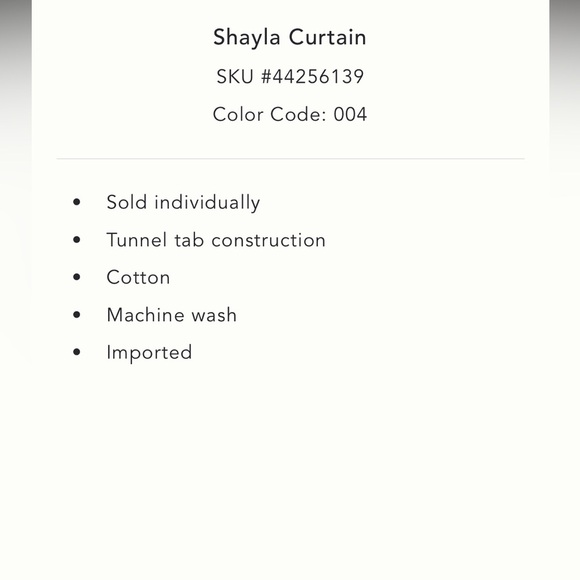 Anthropologie Shayla Curtain 50 x 96 One Panel NWT - Picture 2 of 13